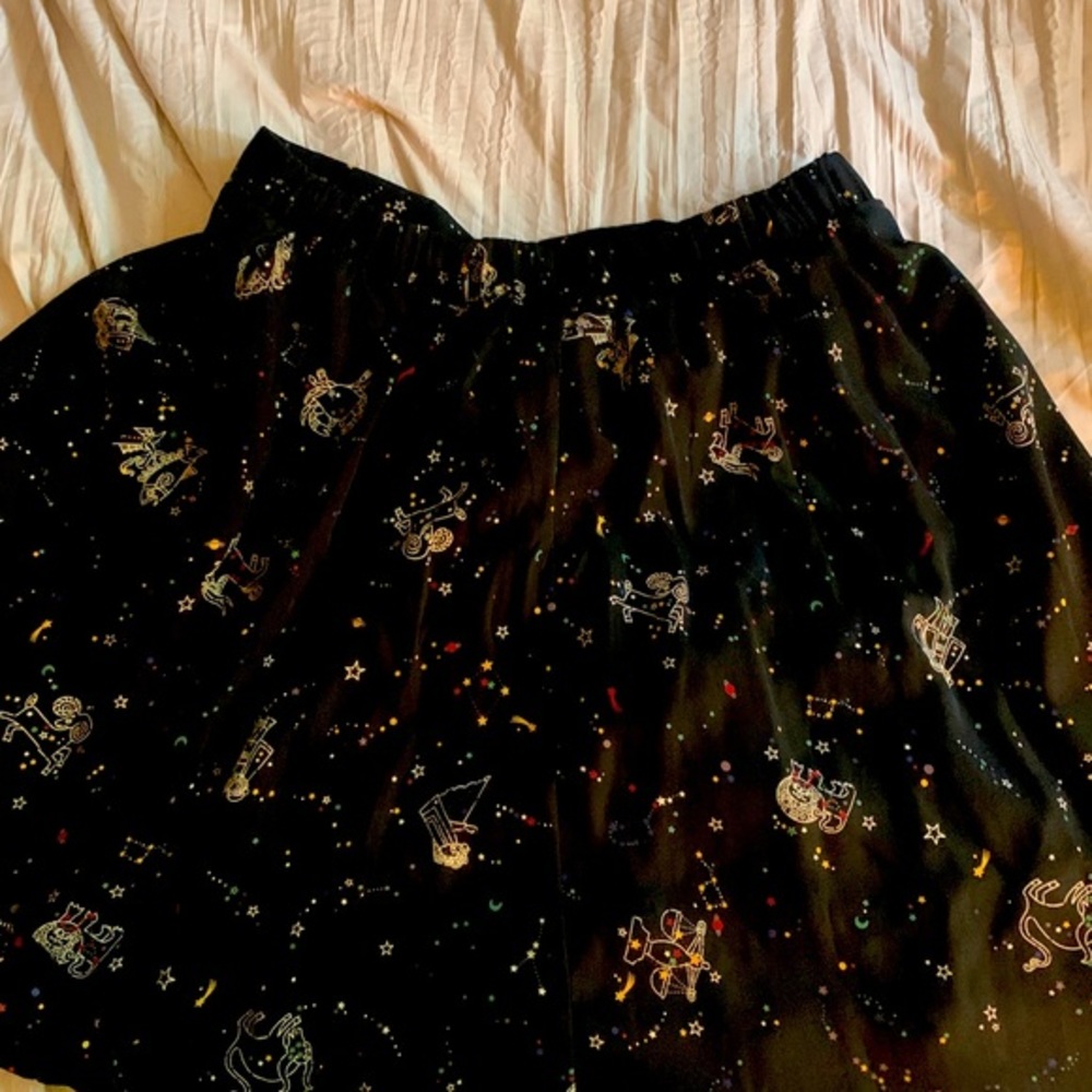 ModCloth Astrology Pleated Skirt Size XL